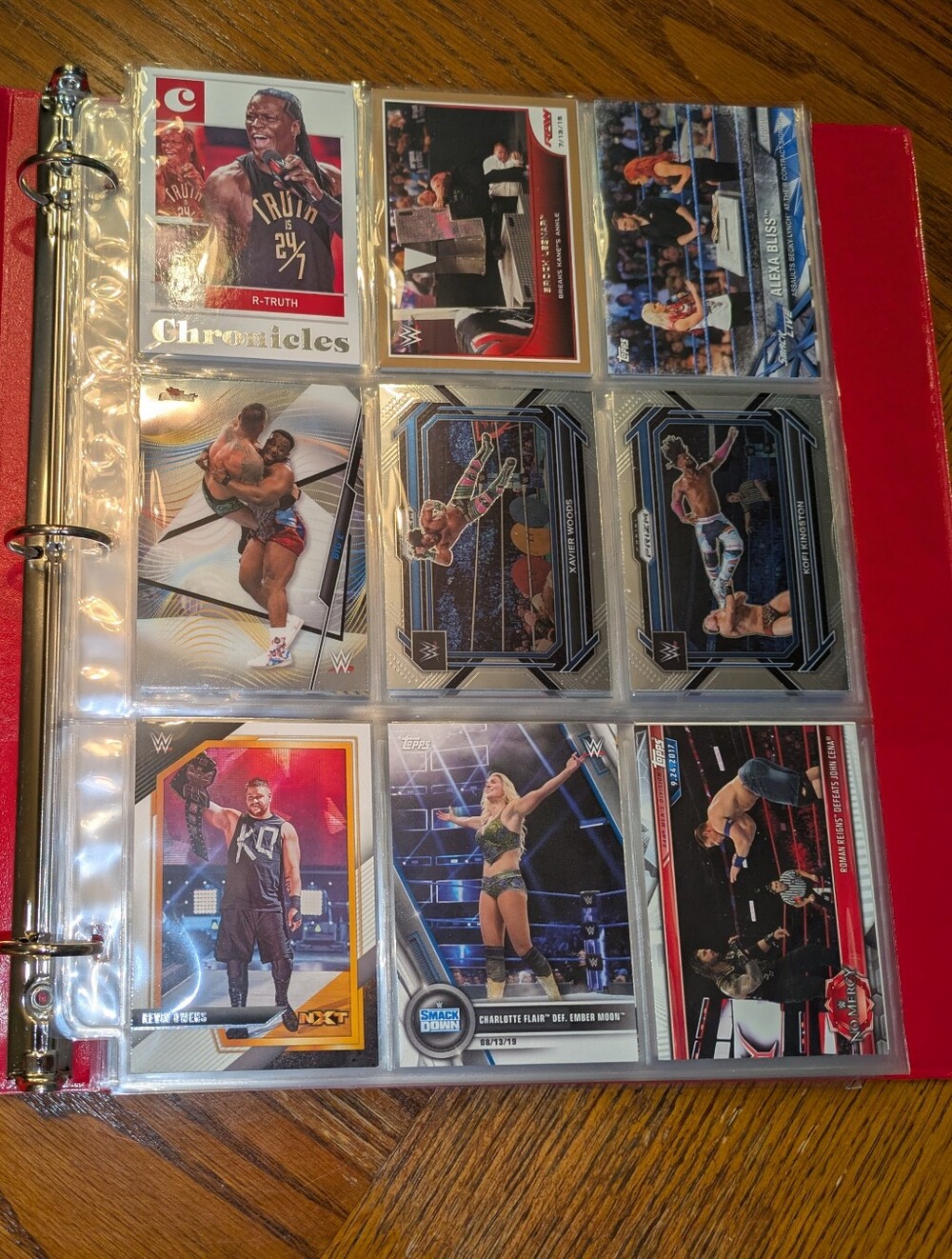 WWE Wrestling Cards Binder 🔥 Raw Smackdown WWE Trading Cards Collection